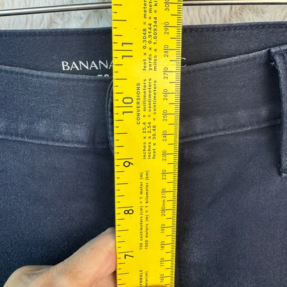 Banana Republic Slim Traveler Navy Pants Men 32x32 Casual‎ Stretch Cotton Blend